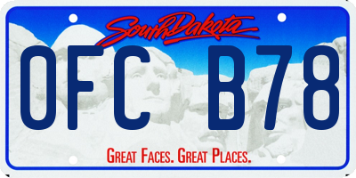 SD license plate 0FCB78