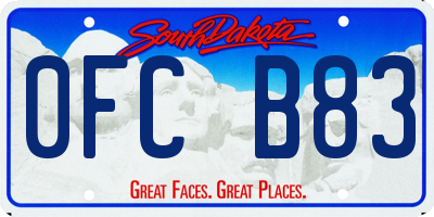 SD license plate 0FCB83
