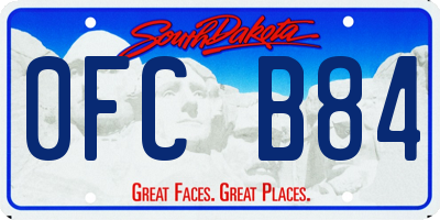 SD license plate 0FCB84