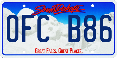 SD license plate 0FCB86