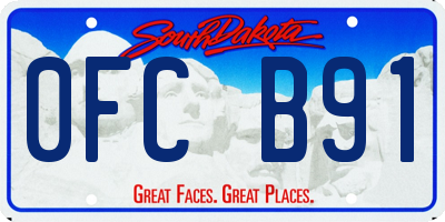 SD license plate 0FCB91