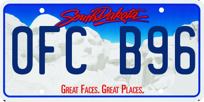 SD license plate 0FCB96