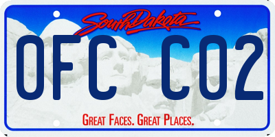 SD license plate 0FCC02