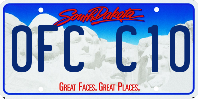SD license plate 0FCC10