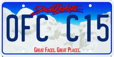 SD license plate 0FCC15