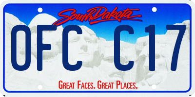 SD license plate 0FCC17