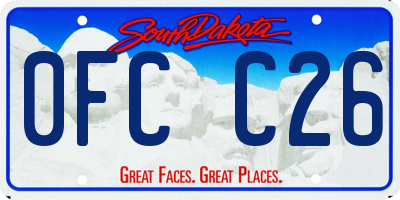 SD license plate 0FCC26