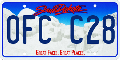 SD license plate 0FCC28