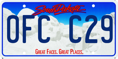 SD license plate 0FCC29