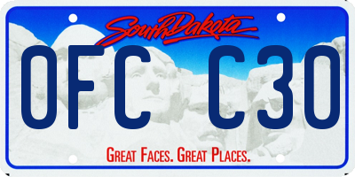 SD license plate 0FCC30