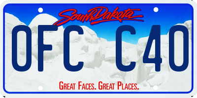 SD license plate 0FCC40