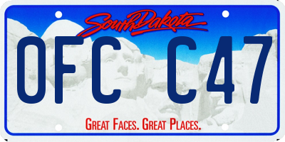SD license plate 0FCC47