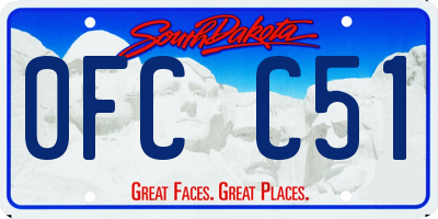 SD license plate 0FCC51