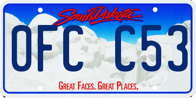SD license plate 0FCC53