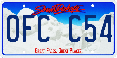 SD license plate 0FCC54