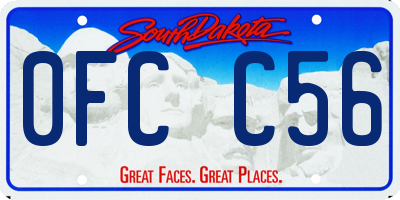 SD license plate 0FCC56