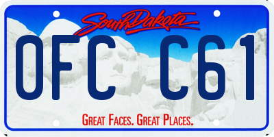 SD license plate 0FCC61