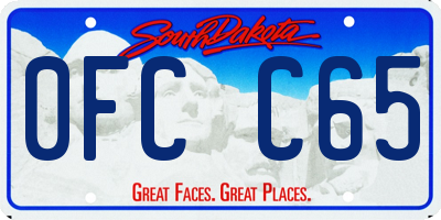 SD license plate 0FCC65