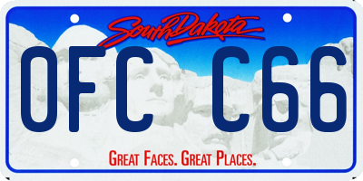 SD license plate 0FCC66