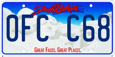 SD license plate 0FCC68