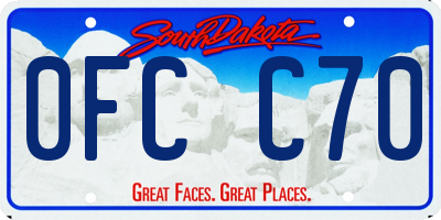 SD license plate 0FCC70
