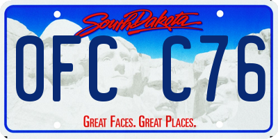 SD license plate 0FCC76