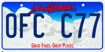 SD license plate 0FCC77