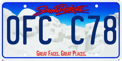 SD license plate 0FCC78