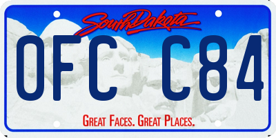 SD license plate 0FCC84