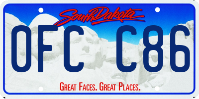 SD license plate 0FCC86