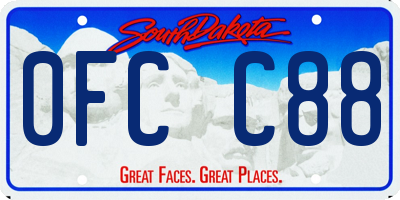 SD license plate 0FCC88