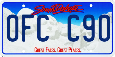 SD license plate 0FCC90