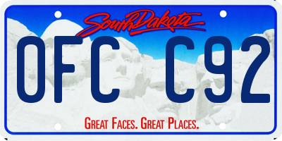 SD license plate 0FCC92