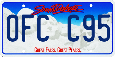 SD license plate 0FCC95