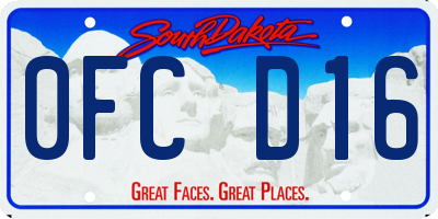 SD license plate 0FCD16