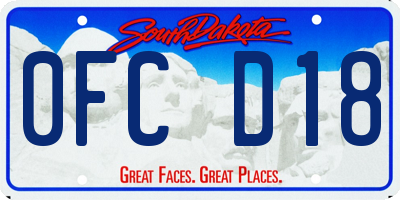 SD license plate 0FCD18