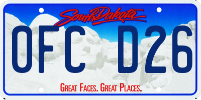 SD license plate 0FCD26