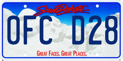 SD license plate 0FCD28