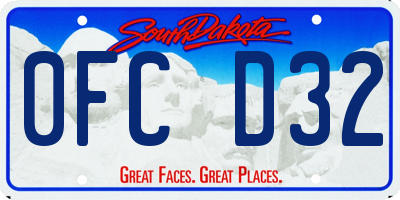 SD license plate 0FCD32