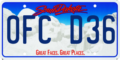 SD license plate 0FCD36