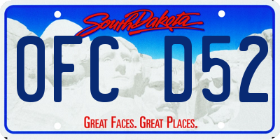 SD license plate 0FCD52