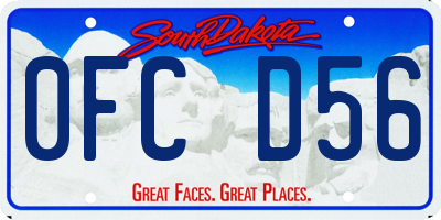 SD license plate 0FCD56