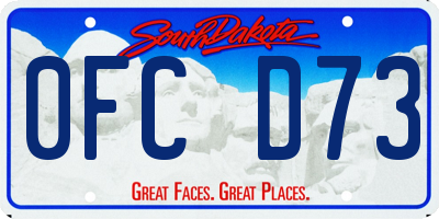SD license plate 0FCD73