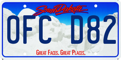 SD license plate 0FCD82