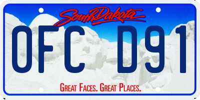 SD license plate 0FCD91