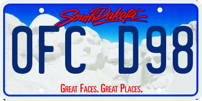 SD license plate 0FCD98