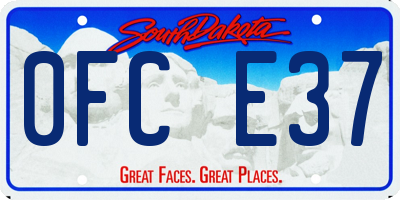SD license plate 0FCE37
