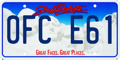 SD license plate 0FCE61