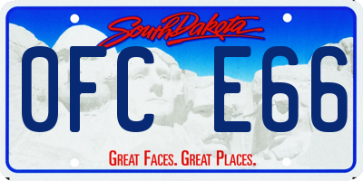 SD license plate 0FCE66