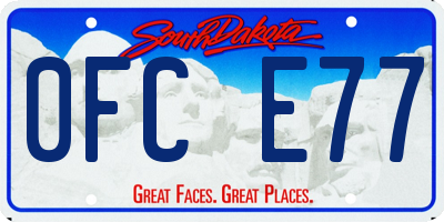 SD license plate 0FCE77